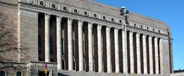 Finlands riksdag. Foto: Wikidata.