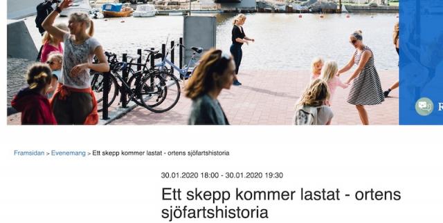 Ett skepp kommer lastat