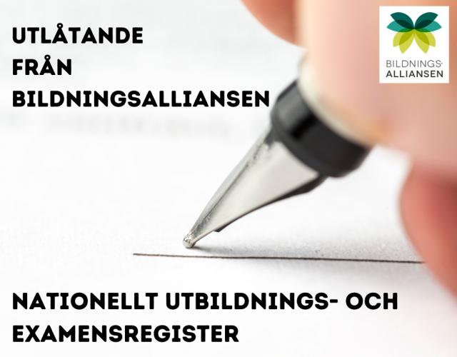 Utlåtande från Bildningsalliansen