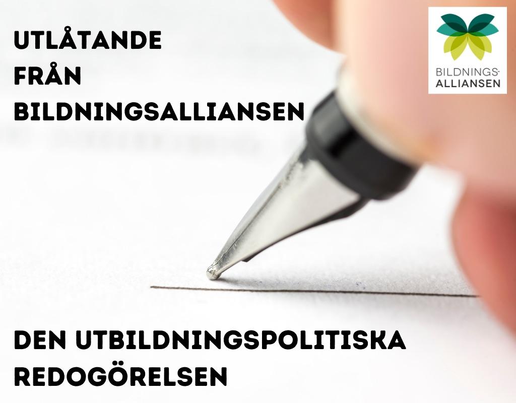 Utlåtande från Bildningsalliansen