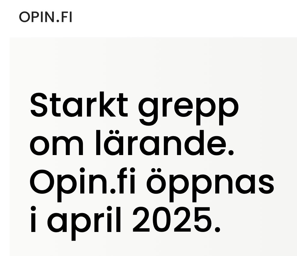 Webbtjänsten opin.fi
